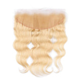 10A 13"x 4" Transparent Body Wave Lace Frontal #613 (FREE PART)