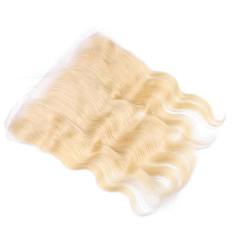 10A 13"x 4" Transparent Body Wave Lace Frontal #613 (FREE PART)