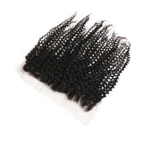 10A 13"X 4" Transparent Kinky Curly Lace Frontal #1B (Free Part)