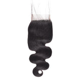 10A 5"x 5" Transparent Body Wave Lace Closure #1B (FREE PART)