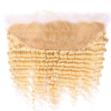 10A 13"X 4" Transparent Deep Wave Lace Frontal #613 (FREE PART)