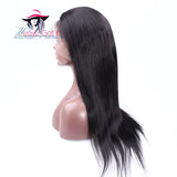 Kinky Straight #1B 100% Human Hair Wig