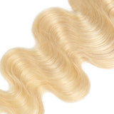 10A 4"X 4" Traansparent Body Wave Lace Closure #613 (FREE PART)