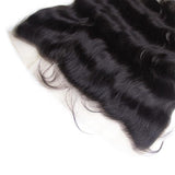 10A 13"x 4" Transparent Body Wave Lace Frontal #1B (FREE PART)