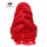 "Flame Red" 100% Human Hair Wig