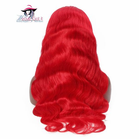 "Flame Red" 100% Human Hair Wig