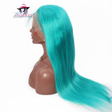 "Biscayne Blue" 100% Human Hair Wig