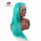 "Biscayne Blue" 100% Human Hair Wig